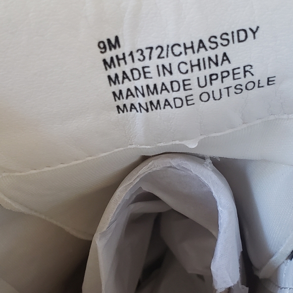 MIA Tauren Faux Leather Combat Boots Women's Size 9 Chassidy White Malta - Picture 12 of 16